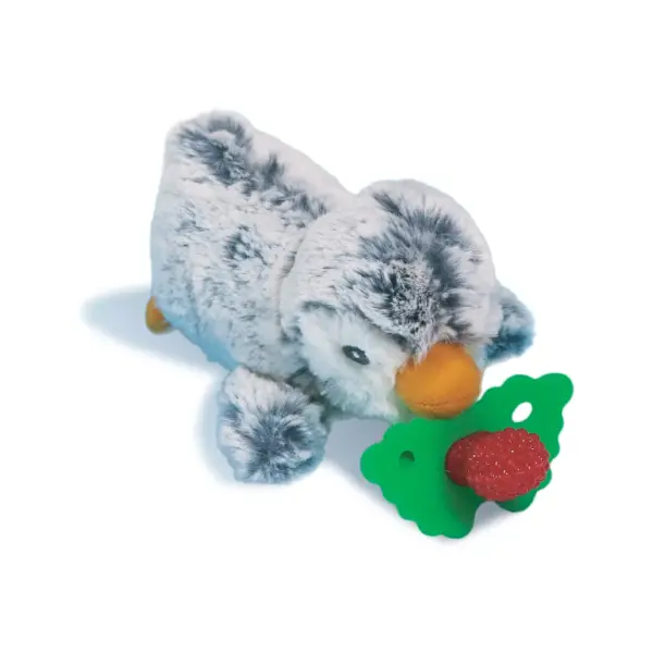 Razbaby Teether Buddy Penguin - Light Gray