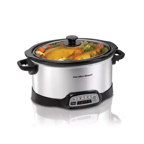 Hamilton Beach Programmable Slow Cooker - Silver - 33463