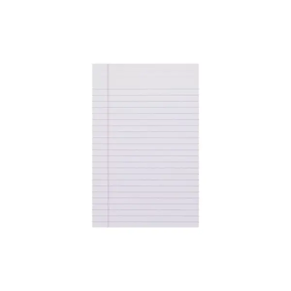 Staples Notepads 5" x 8" Narrow White 50 Sh./Pad 12 Pads/PK TR57330/18600