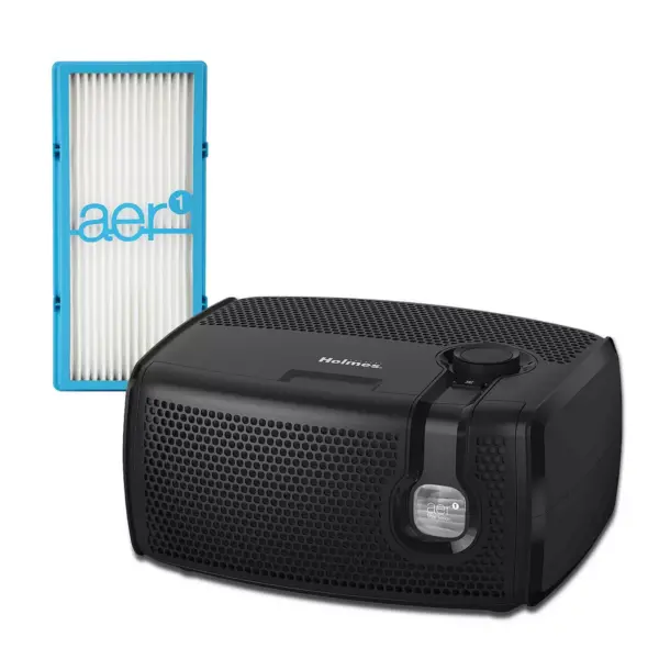 Holmes aer1 Desktop HEPA Air Purifier with Visipure Filter Viewing Window