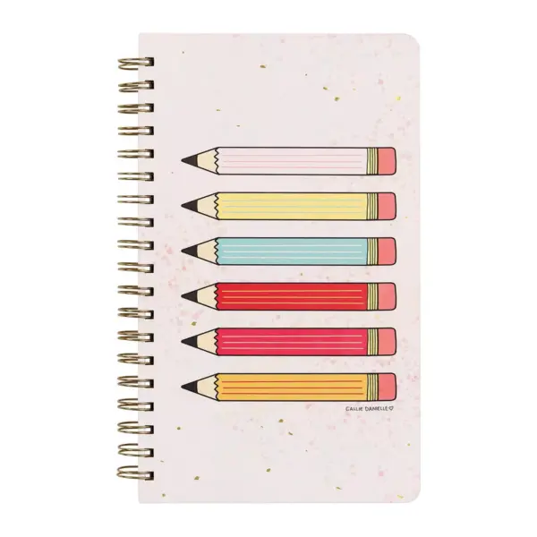 120 Page 1 Subject Spiral Notebook Pencils - Callie Danielle