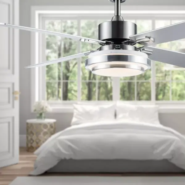 51" LED 4-Blade Soren Integrated Ceiling Fan - River of Goods