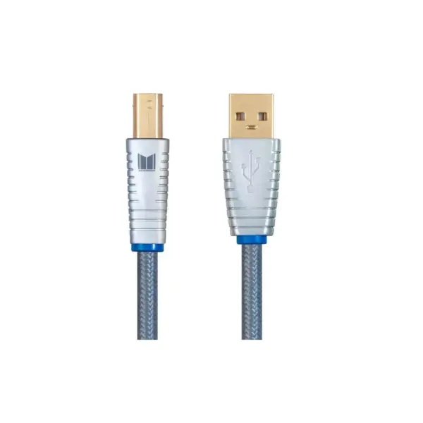 Monolith USB Digital Audio Cable - USB A to USB B - 2 Meter, 22AWG, Oxygen-Free Copper, Gold-Plated Connectors