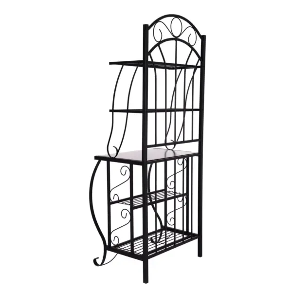 Valencia Baker Rack Storage Unit Metal/Black - Boraam Industries