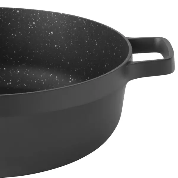 BergHOFF GEM 11"  Non-Stick Covered Two-Handle Saute Pan 4.9 Qt, Black