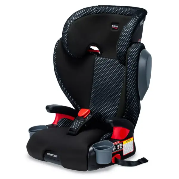 Britax Highpoint 2-Stage Belt-Positioning Cool Flow Booster Car Seat -  Gray