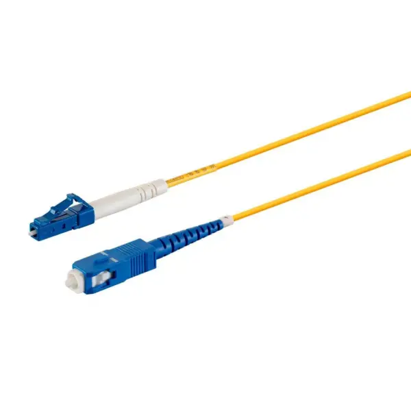 Monoprice Fiber Optic Cable - 7m (Meter) - LC/UPC-SC/UPC, G657A1, Single Mode, Simplex, 2mm, PVC