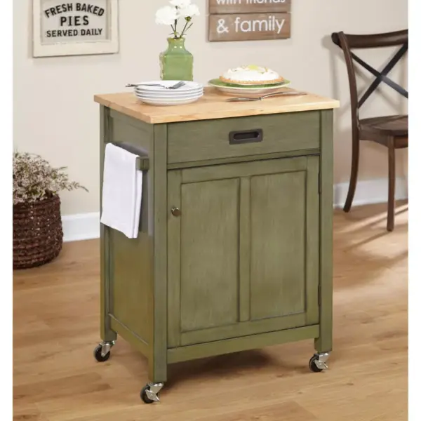 Jacksonville Kitchen Cart Gray - Buylateral