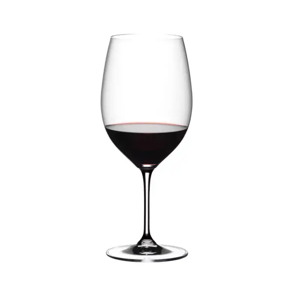 Riedel 6416/0 Vinum Dishwasher Safe Crystal Red Wine Glass Stemware with Microfiber Polishing Cloth for Cabernet Sauvignon, Merlot, Bordeaux (2 Pack)