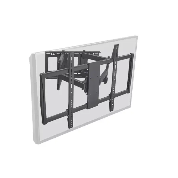 Monoprice Stable Series Full-Motion Articulating TV Wall Mount Bracket - Black | No Logo For TVs 60in to 100in, Max Weight 178lbs, VESA Up to 900x600