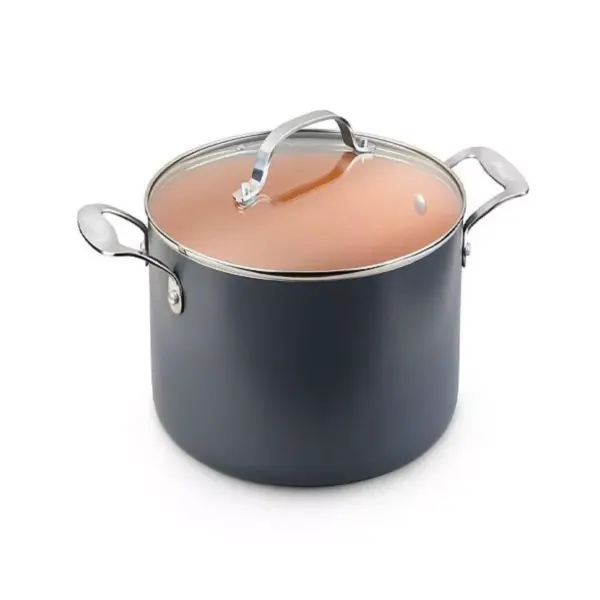 Gotham Steel Ti-cerama 7qt Stock Pot with Lid