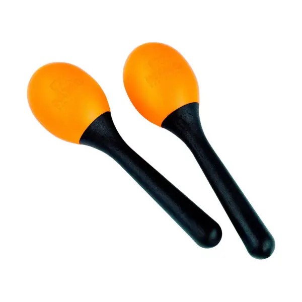 Nino Nino Percussion Plastic Egg Maracas, Pair, Orange