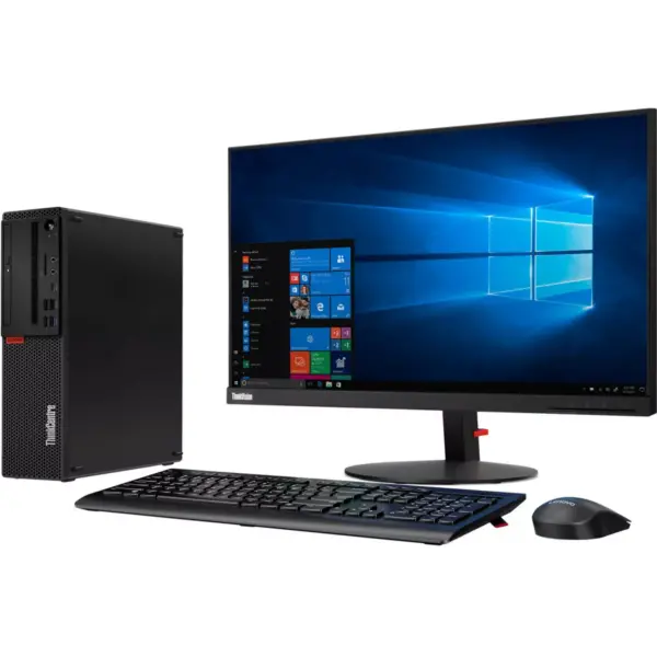 Lenovo ThinkCentre M720s 10ST001QUS Desktop Computer - Core i7 i7-8700 - 8 GB RAM - 1 TB HDD - Small Form Factor - Raven Black - Windows 10 Pro 64-bit