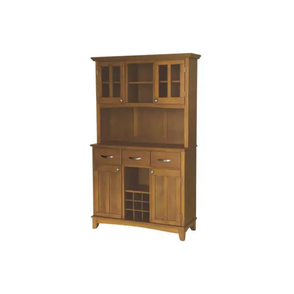 Buffet with 2 Door Hutch Wood/Oak - Home Styles