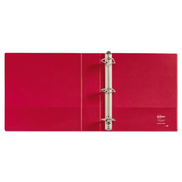 Avery Durable Binder with Slant Rings 11 x 8 1/2 2" Red 27203