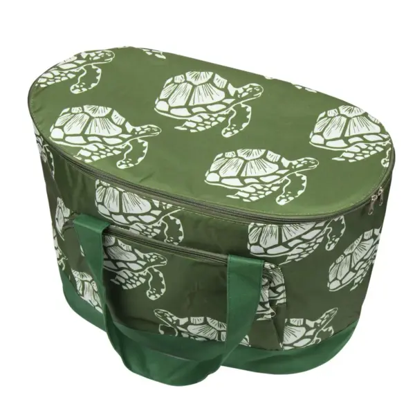 Zodaca Fashionable Large Cooler Bag, Green Turtle