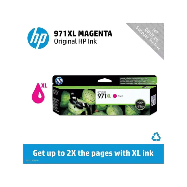 HP 971XL Magenta High-Yield Ink Cartridge (CN627AM) 140436