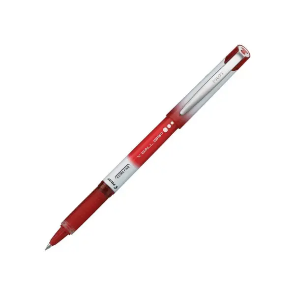 Pilot VBall Grip Liquid Ink Roller Ball Stick Pen Red Ink .5mm Dozen 35472