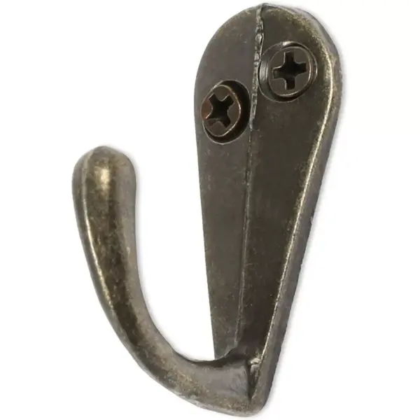 Okuna Outpost 50 Pack Metal Coat Wall Hooks with Screws, Bronze, 1.3" x 1"