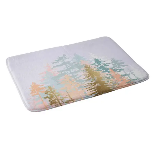 24"x36" Forest Bath Mat Light Purple - Deny Designs