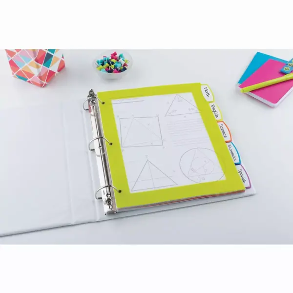 Avery Big Tab Ultralast Plastic Dividers Multicolor 5-Tab 8 1/2 x 11 24900