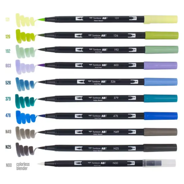 Tombow 10ct Dual Brush Pen Art Markers - Landscape