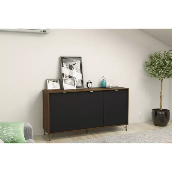 Carmel Sideboard Dark Brown/Black - Chique