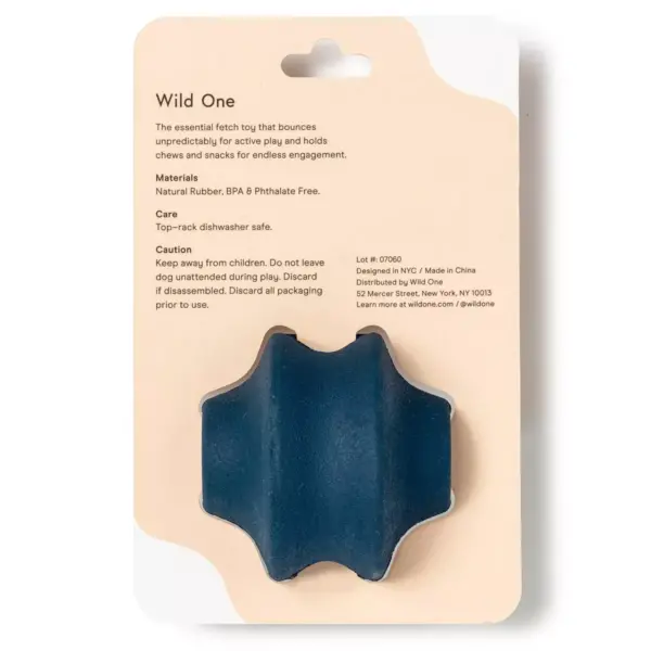 Wild One Twist Toss Interactive Dog Toy - Blue