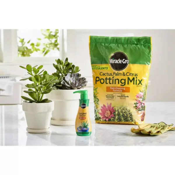 Miracle-Gro Succulent Plant Food and Potting Mix Bundle