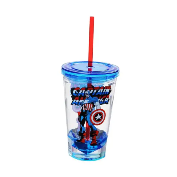 Just Funky Marvel Retro Captain America 19oz Carnival Cup