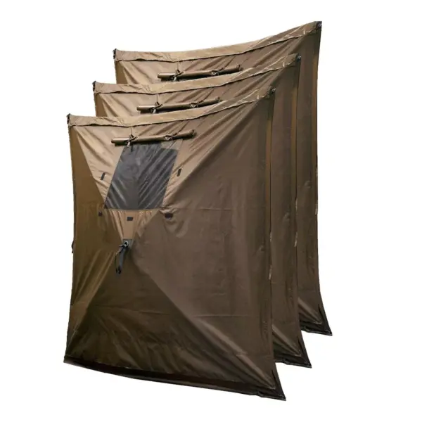 CLAM Quick-Set Escape 11.5' x 11.5' Portable Pop-Up Camping Outdoor Gazebo Screen Tent Canopy Shelter & Carry Bag with 6 Wind & Sun Panels Accessory