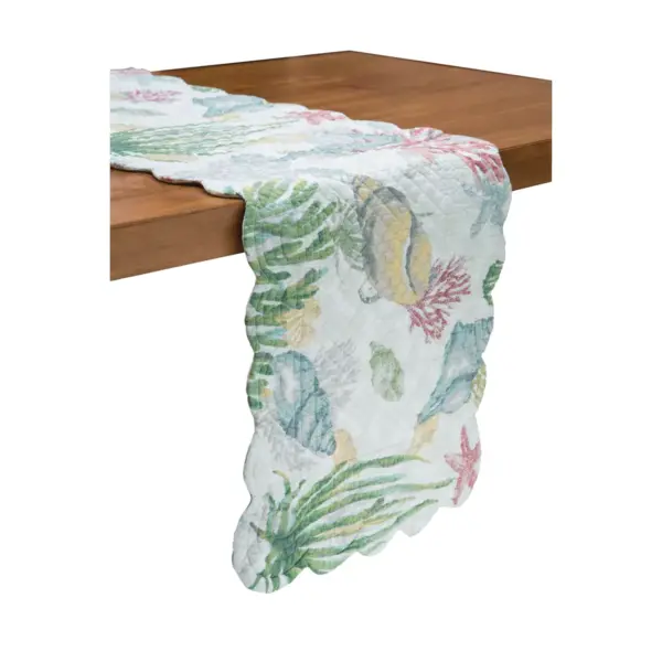 C&F Home 13" x 72"  Shellwood Sound Table Runner