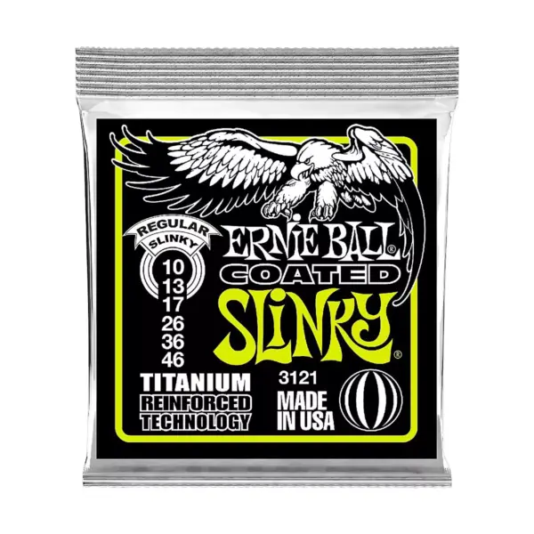 Ernie Ball 3121 Coated Titanium Slinky Electric Guitar Strings