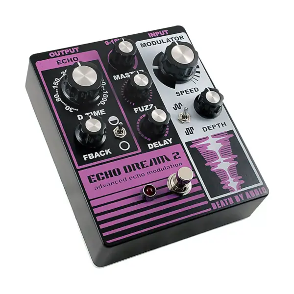 DEATH BY AUDIO Echo Dream 2 Delay Effects Pedal Purple