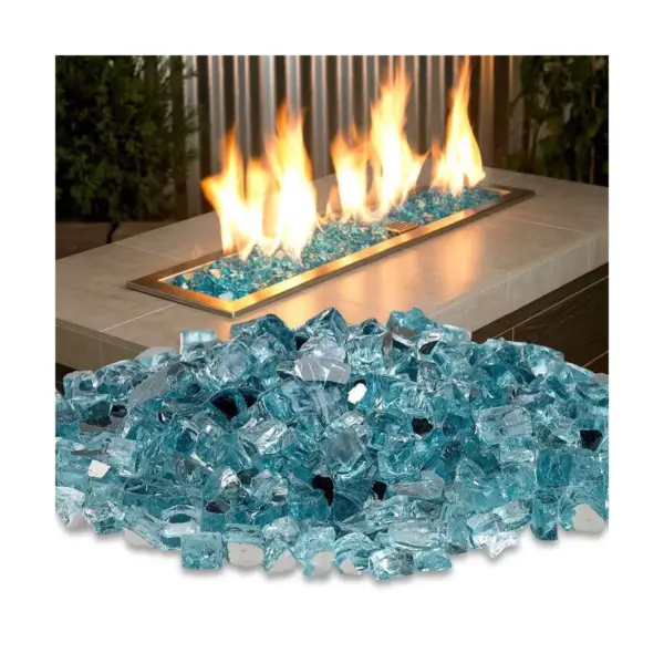 Reflective Fire Pit Fire Glass - Blue Sky - AZ Patio Heaters