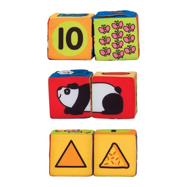 Melissa & Doug K's Kids Match and Build Soft Blocks Set