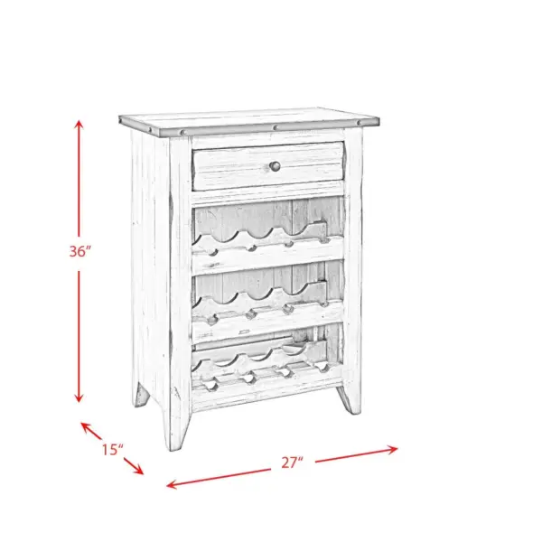 Cheyenne Bar Console Antique Cream - Picket House Furnishings