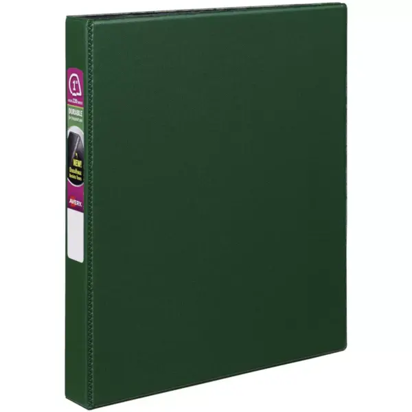 Avery Durable Binder with Slant Ring, 1 Inch, Green