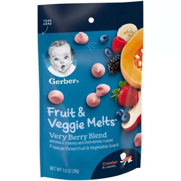 Gerber Fruit & Veggie Melts Very Berry Blend Freeze-Dried Snack - 1oz