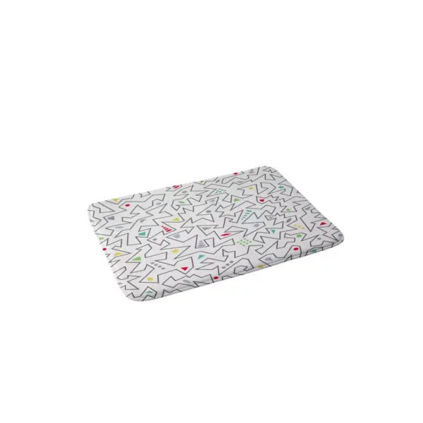 Andi Bird Line Wise Bath Mat Black - Deny Designs