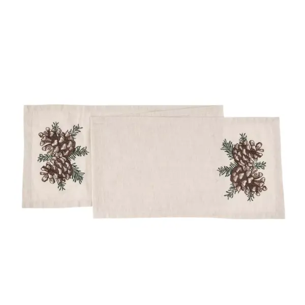 C&F Home 13" x 72" Lodge Pinecone Table Runner