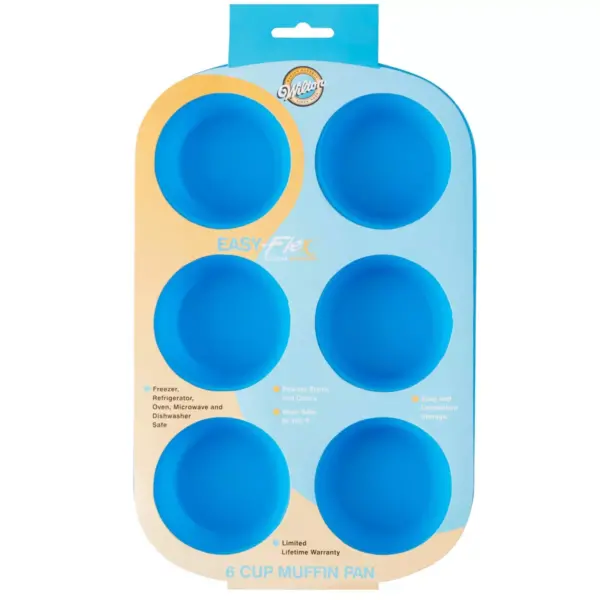 Wilton 6 Cup Easy-Flex Silicone Muffin & Cupcake Pan