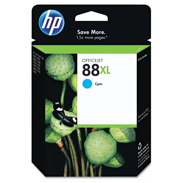 HP Inc. HP 88XL (C9391AN) High Yield Cyan Original Ink Cartridge