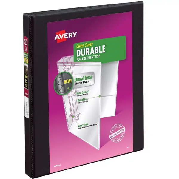 Avery Durable 1/2" 3-Ring View Binder Black (17001) 823492