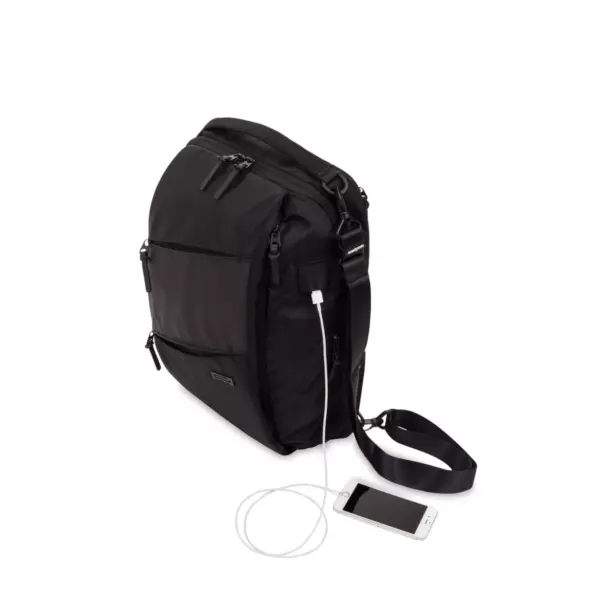 SWISSGEAR 19" Hybrid Backpack/Messenger - Black