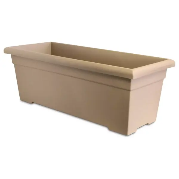 HC Companies ROP28000A34 28-Inch Plastic Romana Deck Planter, Sandstone (5 Pack)