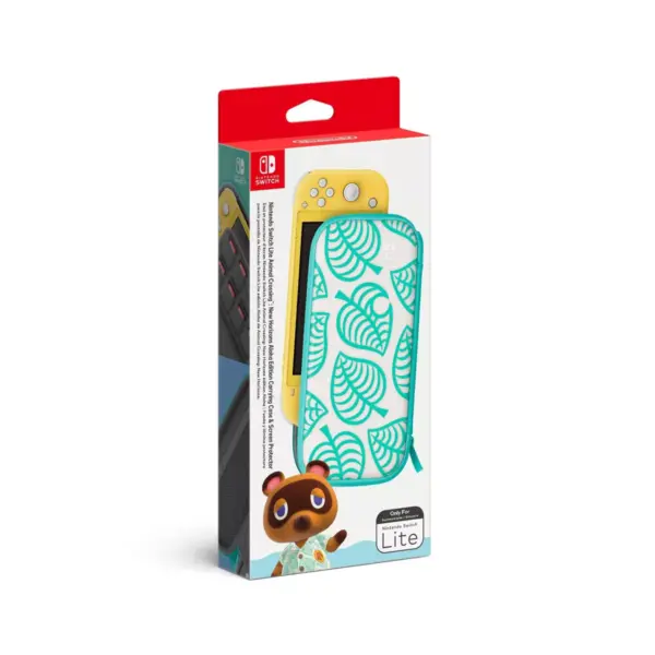 Nintendo Switch Lite Animal Crossing: New Horizons Aloha Edition Carrying Case & Screen Protector