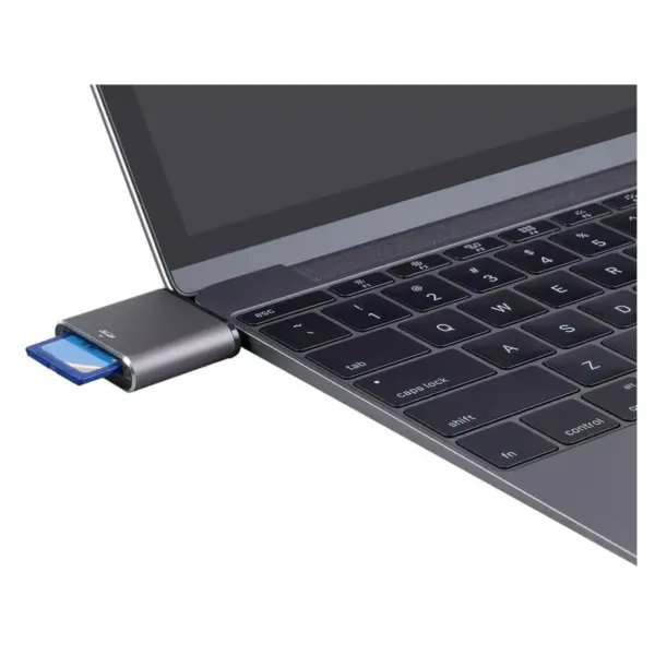 Monoprice USB Type-C to SD 4.0 Card Reader - Silver, Supports Both The UHS-I And UHS-II Ultra-High Bus Speeds