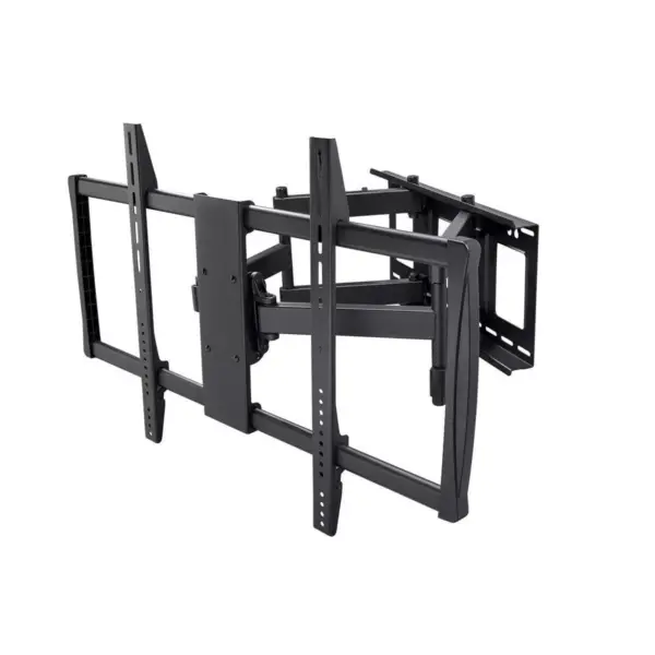 Monoprice Stable Series Full-Motion Articulating TV Wall Mount Bracket - Black | No Logo For TVs 60in to 100in, Max Weight 178lbs, VESA Up to 900x600