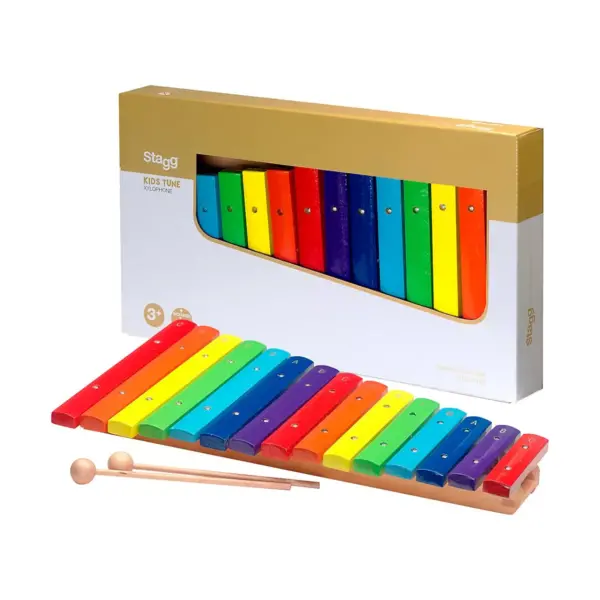 Stagg 2 Octave Rainbow Xylophone, 15Keys, C-C